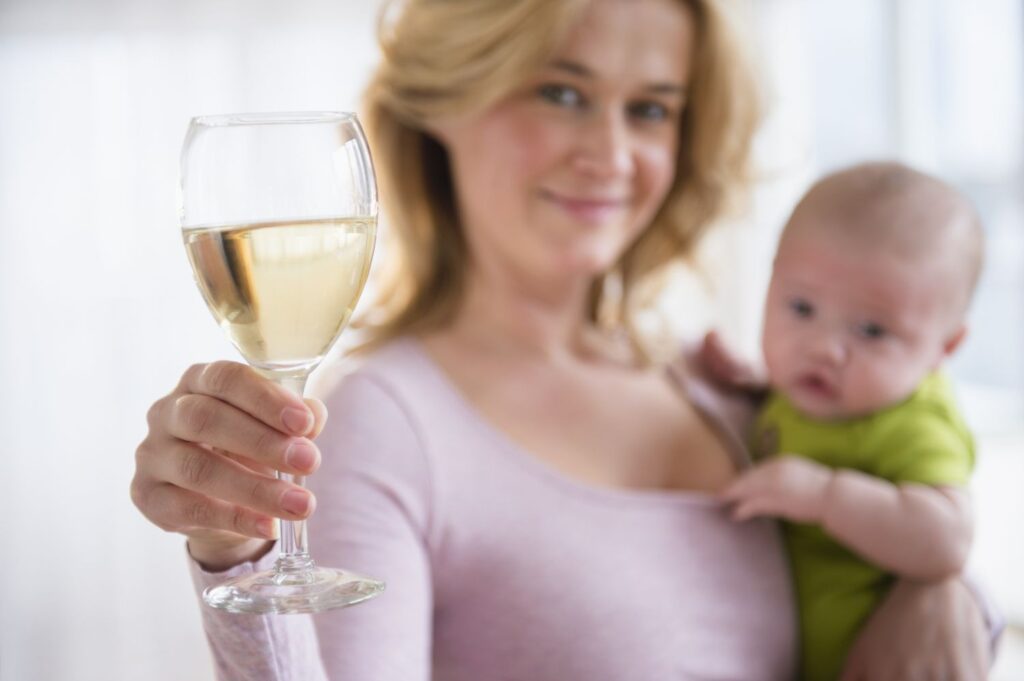 Effect of alcohol consumption on breastfeeding infants